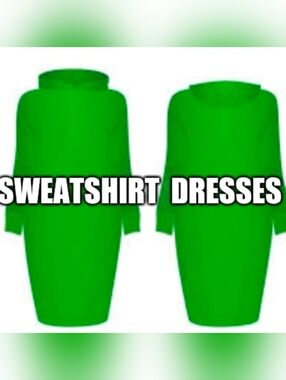 💗💚🖤SWEATSHIRT DRESSES🖤💚💗